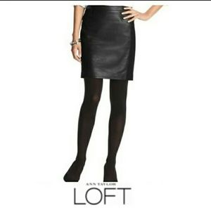 Ann Taylor Loft leather skirt